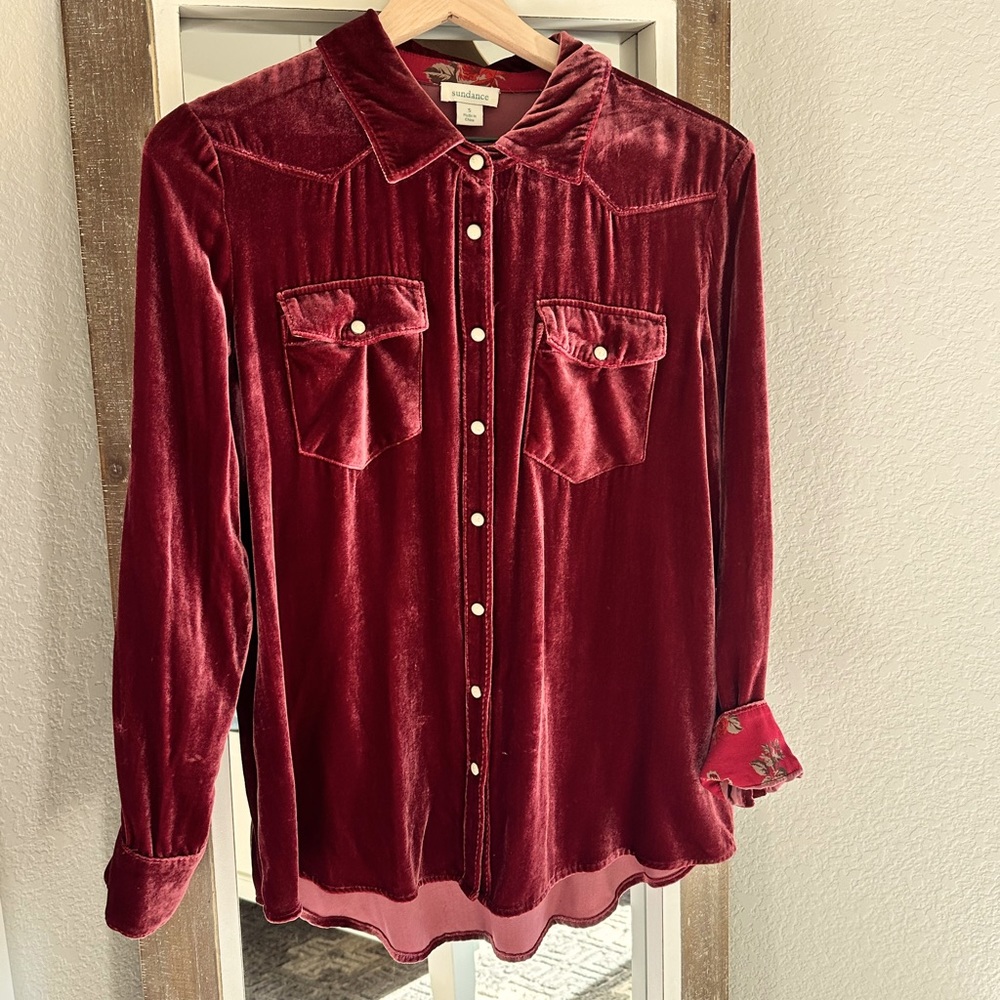 Sundance velvet shirt